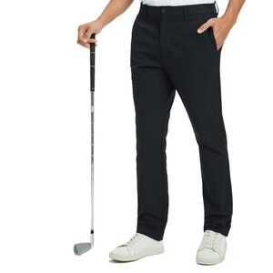 New Rouen Golf Pants Men 8 Pockets Water Resistant Flat Front Size 34Wx32L